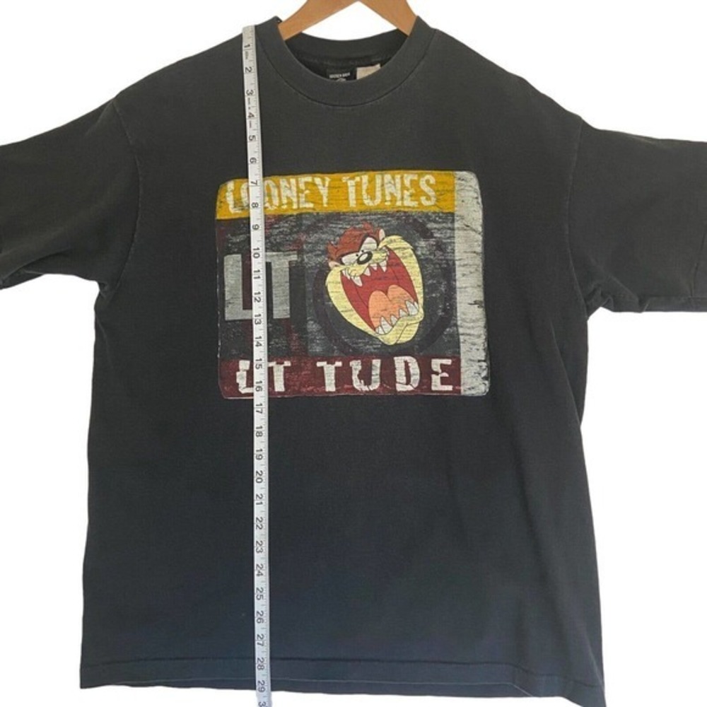 Vintage 1995 Looney Tunes Taz Shirt Rare‎ LT Tude Single Stitch USA Made WB - Picture 4 of 8